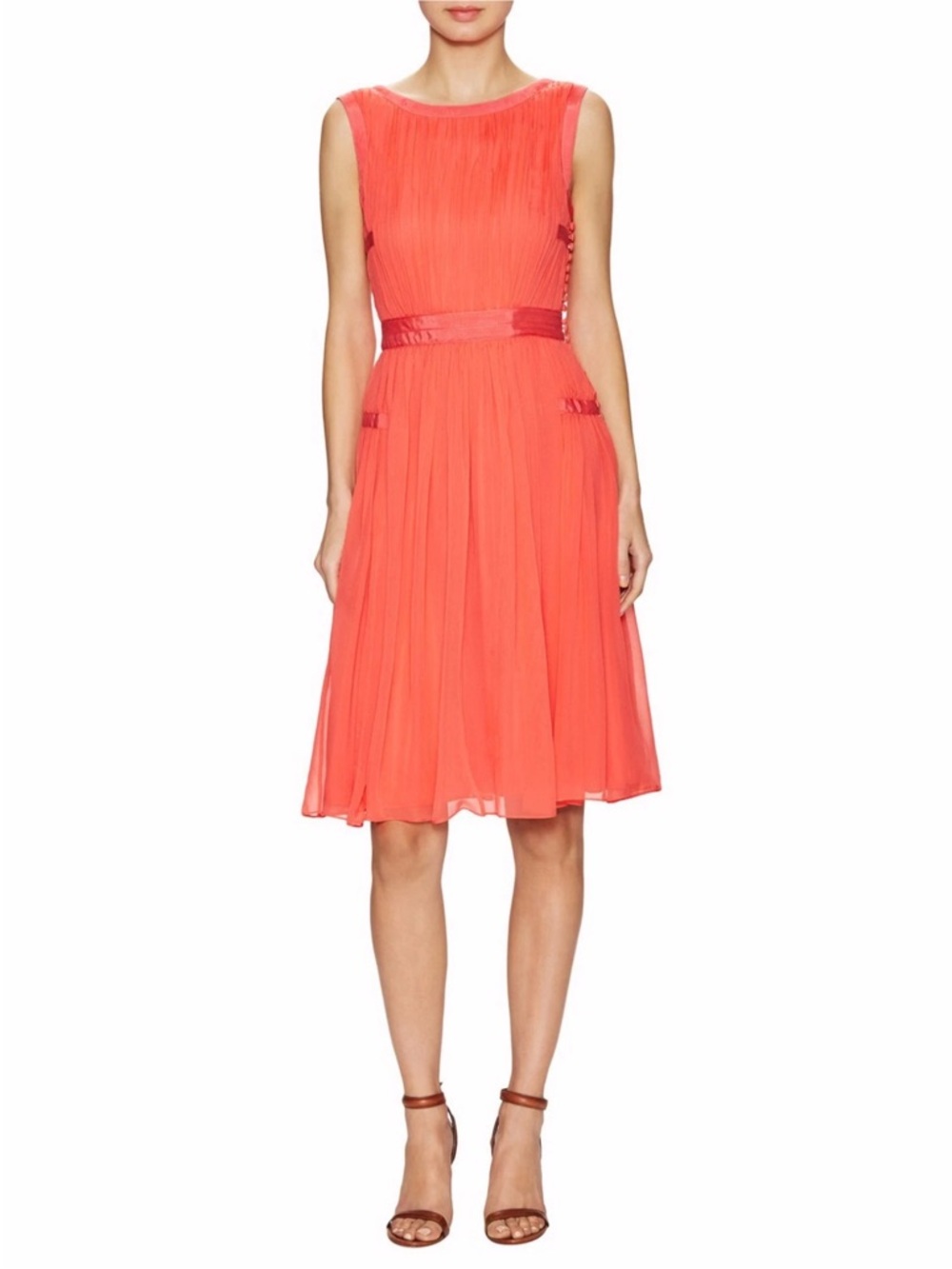 Diane Von Furstenberg DVF Letty Silk Pleated Dress 4